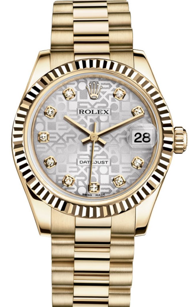 Rolex 178278 sjdp Datejust 31mm Yellow Gold