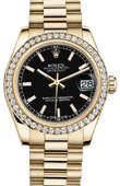 Rolex Datejust 178288 bkip 31mm Yellow Gold