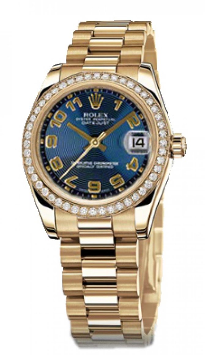 Rolex 178288 blcap Datejust 31mm Yellow Gold - фото 2