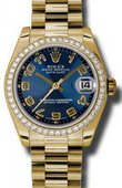 Rolex Datejust 178288 blcap 31mm Yellow Gold