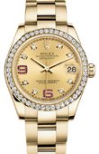 Rolex Datejust 178288 Diamonds and Rubies 31mm Yellow Gold 