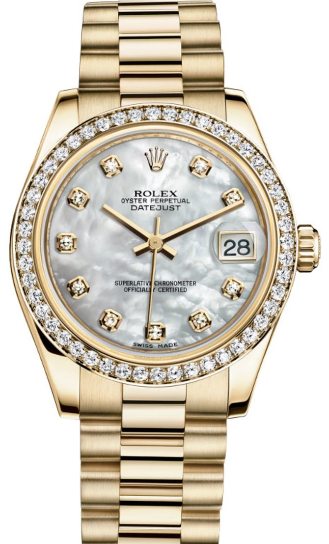 Rolex 178288 mdp Datejust 31mm Yellow Gold