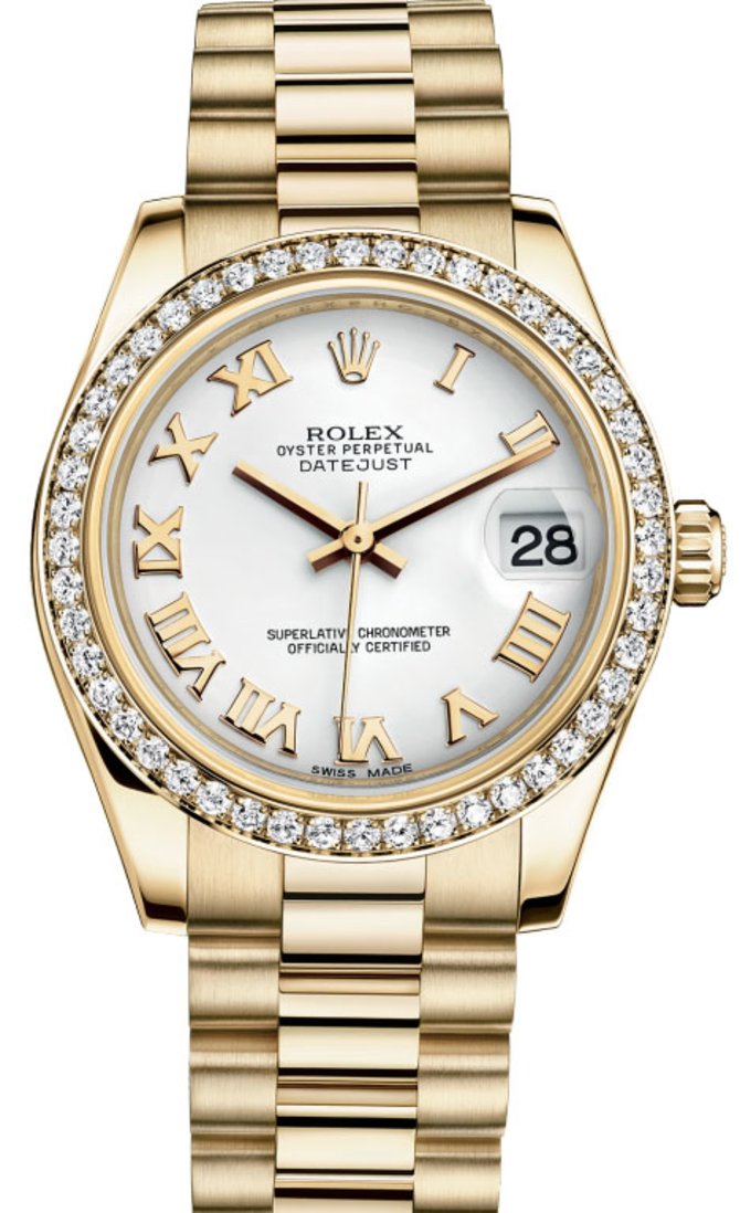 Rolex 178288 wrp Datejust 31mm Yellow Gold