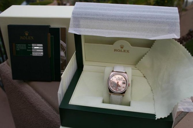 Rolex 116185 White MOP D Datejust 36mm Steel and Everose Gold  - фото 6