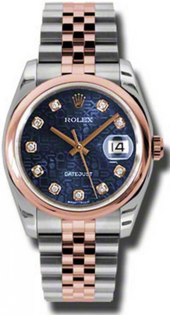 Rolex 116201 bljdj Datejust 36mm Steel and Everose Gold  - фото 1