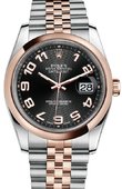 Rolex Datejust 116201 bkcaj 36mm Steel and Everose Gold
