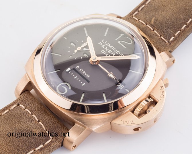 Officine Panerai PAM00289 Luminor 1950 8 Days GMT ORO ROSA - фото 2