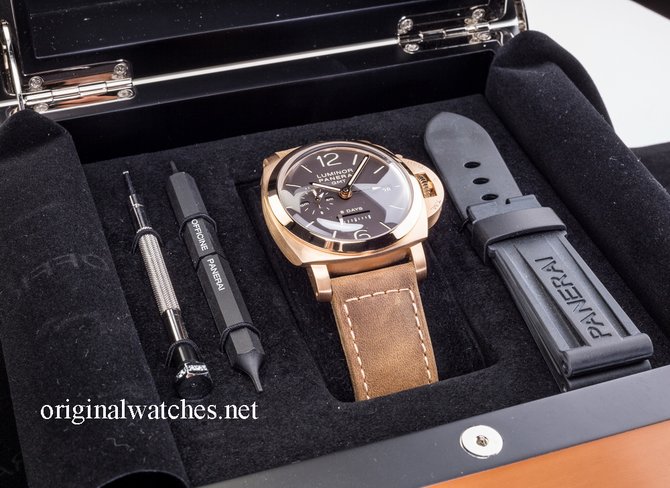 Officine Panerai PAM00289 Luminor 1950 8 Days GMT ORO ROSA - фото 4