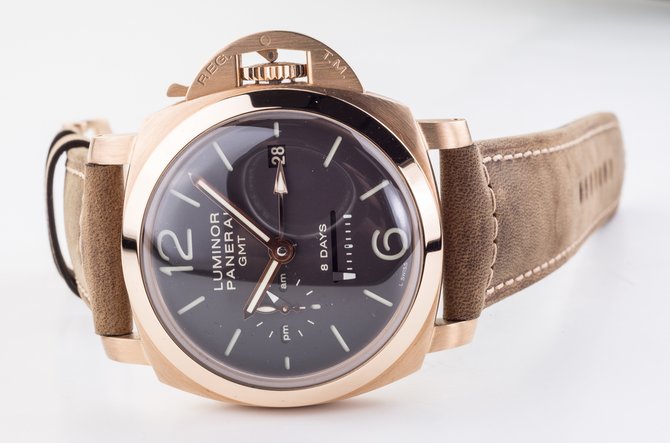Officine Panerai PAM00289 Luminor 1950 8 Days GMT ORO ROSA - фото 13