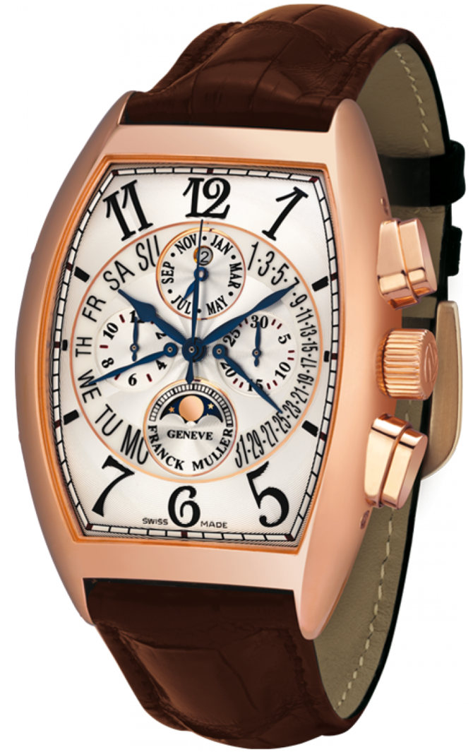 Franck Muller 8880 CC QP B RG Cintree Curvex Perpetual Calendar Moon Phase Chronograph