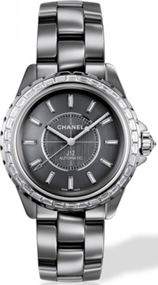 Chanel H2913 J12 Black J12 Chromatic Diamond Baguette 38 mm H2913 - фото 1