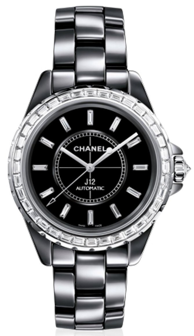 Chanel H3155 J12 Black J12 Chromatic Diamond Baguette 38 mm H3155 - фото 1