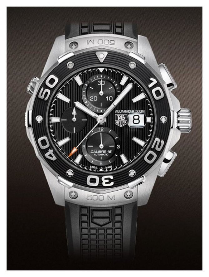Tag Heuer CAJ2110.FT6023 Aquaracer 500 M Calibre 16 Automatic Chronograph 44 mm - фото 4