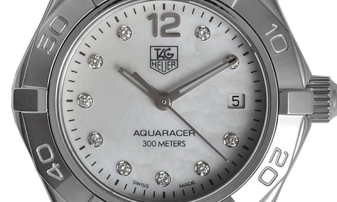 Tag Heuer WAF1415.BA0824 Aquaracer Diamond Dial 27 mm  - фото 14