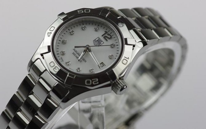 Tag Heuer WAF1415.BA0824 Aquaracer Diamond Dial 27 mm  - фото 8