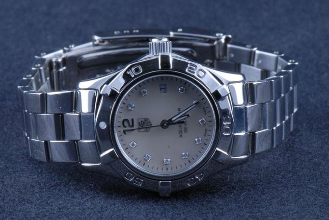 Tag Heuer WAF1415.BA0824 Aquaracer Diamond Dial 27 mm  - фото 9