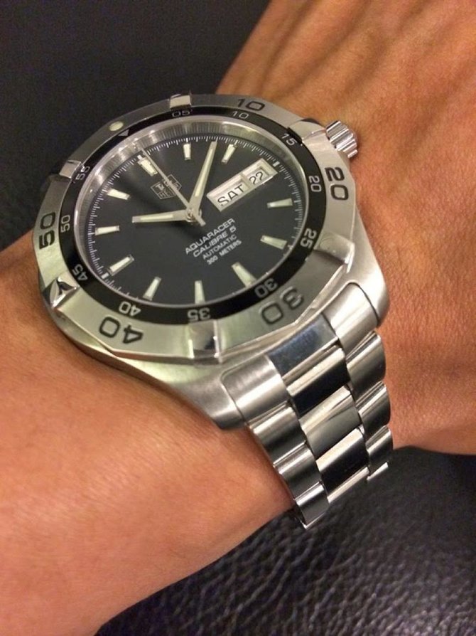 Tag Heuer WAF2010.BA0818 Aquaracer Calibre 5 Day Date Automatic 41 mm - фото 6