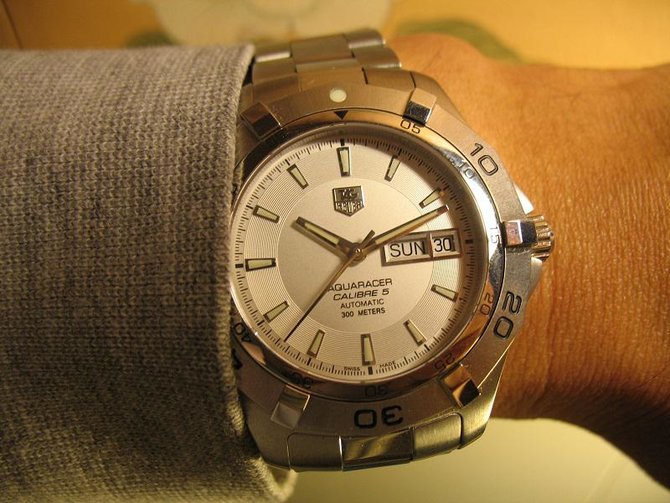 Tag Heuer WAF2011.BA0818 Aquaracer Calibre 5 Day Date Automatic 41 mm  - фото 3