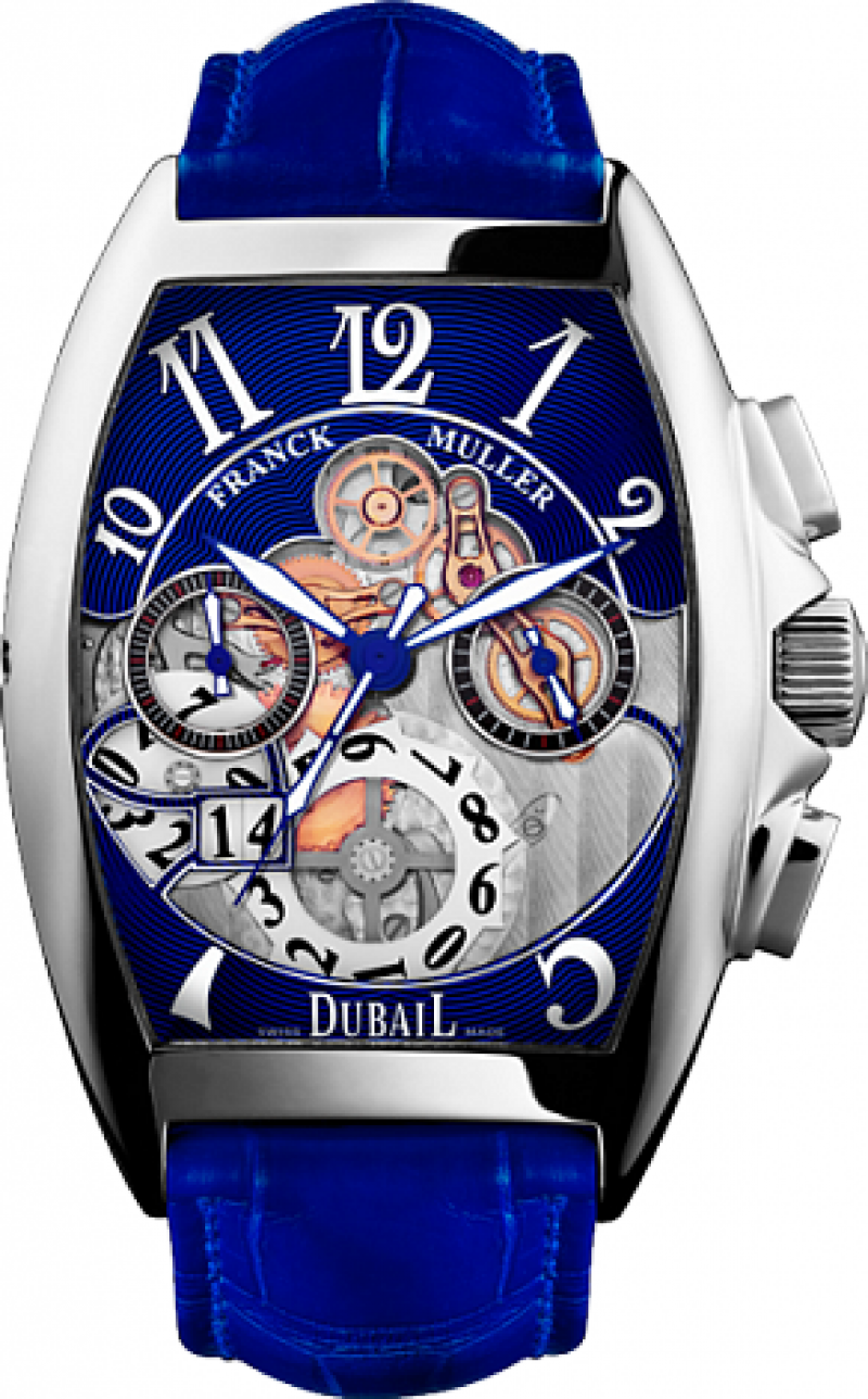 8083 CC GD SQT Blue Franck Muller Dubail Cintree Curvex