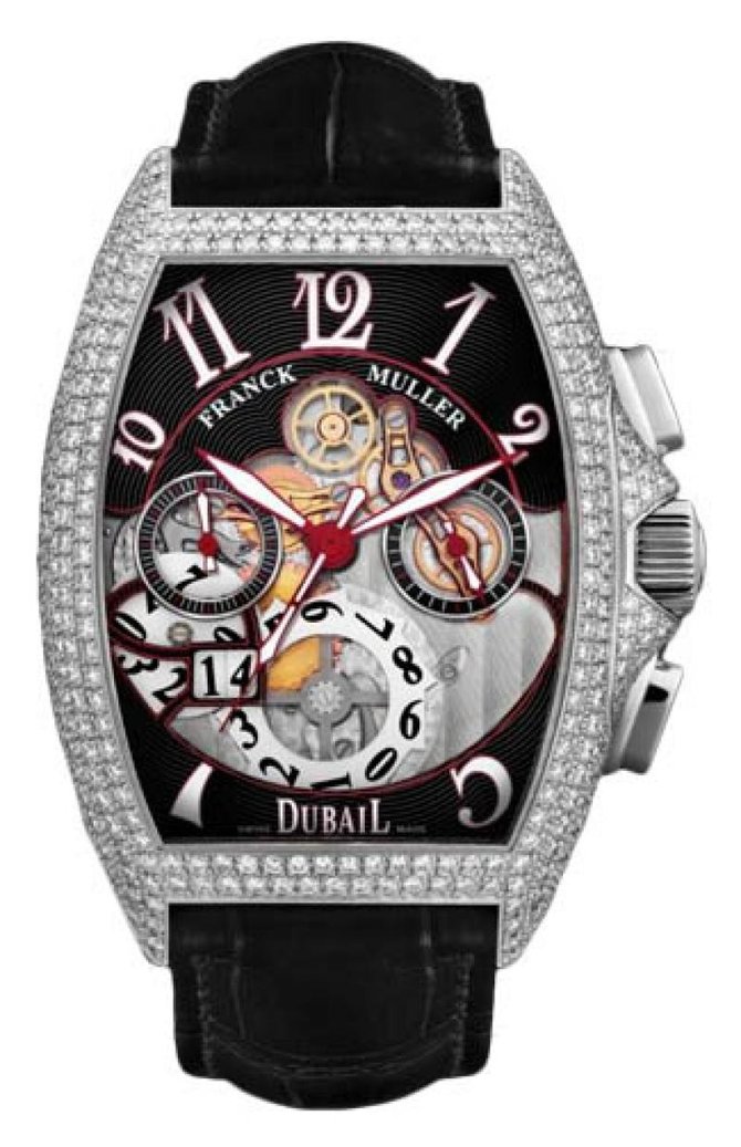 Franck Muller 8083 CC GD SQT D7 Black Cintree Curvex Dubail