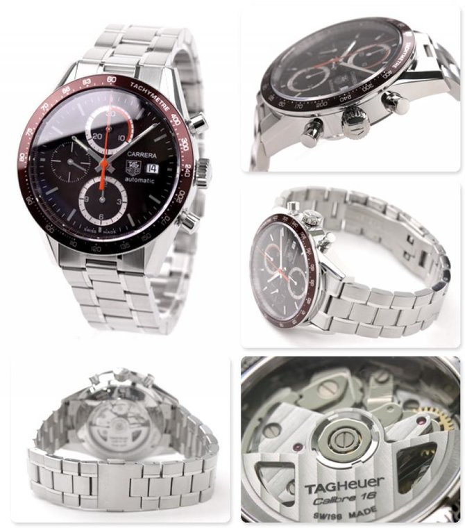 Tag Heuer CV2013.BA0794 Carrera Calibre 16 Automatic Chronograph 41 mm - фото 7