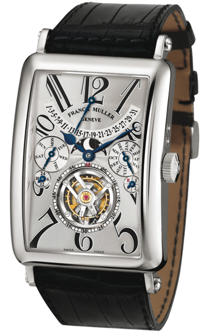 Franck Muller 1350 T QP Silver Dial Long Island Perpetual Calendar