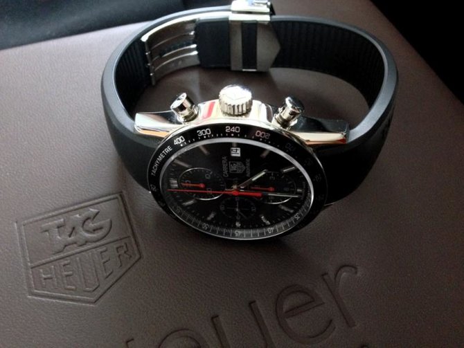 Tag Heuer CV2014.FT6014 Carrera Calibre 16 Automatic Chronograph 41 mm - фото 8