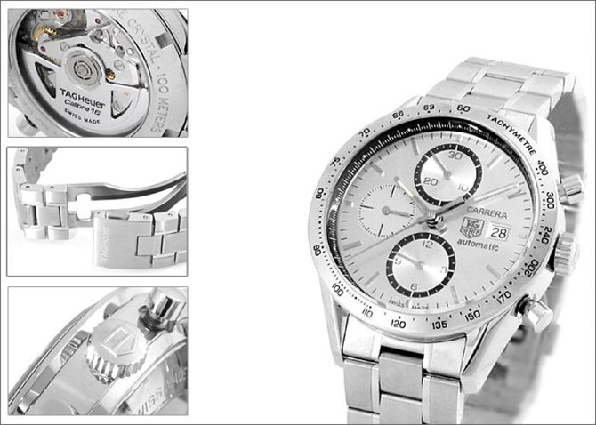 Tag Heuer CV2017.BA0794 Carrera Calibre 16 Automatic Chronograph 41 mm - фото 7
