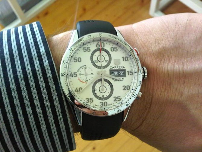 Tag Heuer CV2A11.FC6235 Carrera Calibre 16 Day Date Automatic Chronograph 43 mm - фото 6