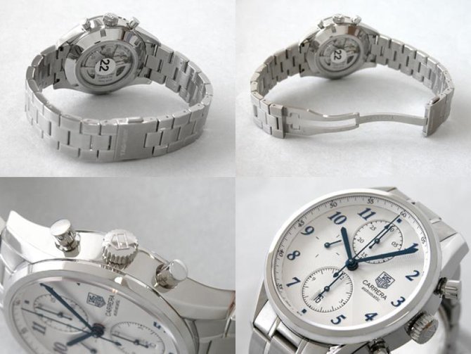 Tag Heuer CAS2111.BA0730 Carrera Calibre 16 Heritage Automatic Chronograph 41 mm - фото 8