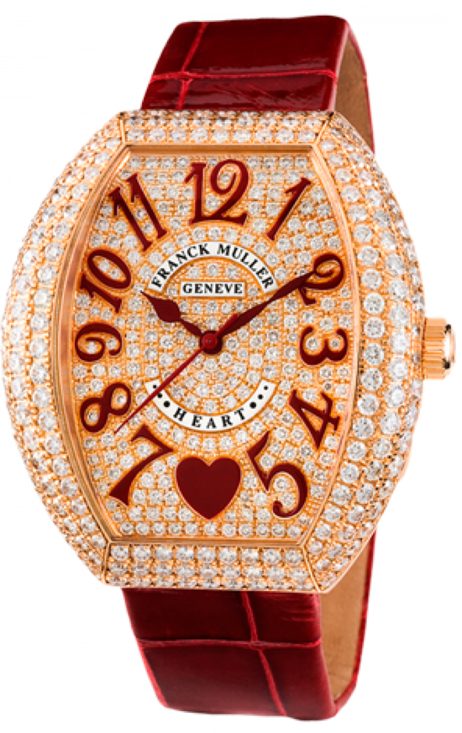 Franck Muller 5002 M QZ C 6H D3 CD Heart Quartz Seconds 