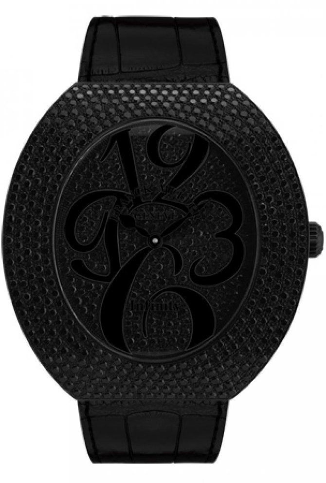 Franck Muller 3650 QZ A NR D CD Black Infinity Ellipse 