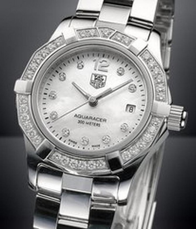 Tag Heuer WAF1416.BA0824 Aquaracer Diamond Dial and Bezel 27 mm - фото 9