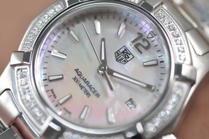 Tag Heuer WAF141B.BA0824 Aquaracer Diamond Dial and Bezel 27 mm - фото 10