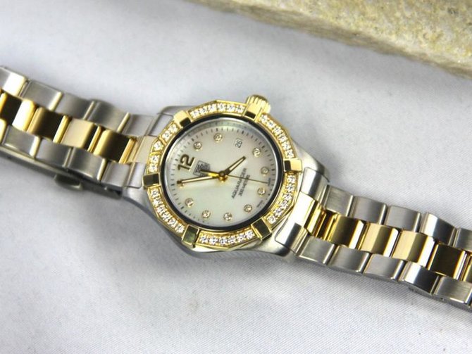 Tag Heuer WAF1450.BB0825 Aquaracer Diamond Dial and Bezel 27 mm - фото 12