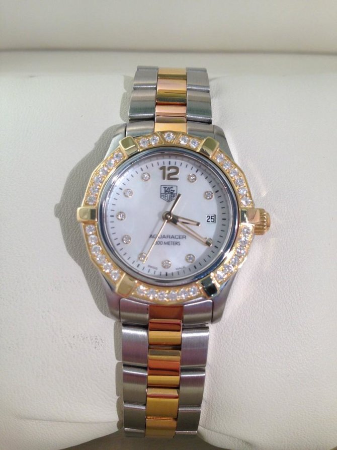 Tag Heuer WAF1450.BB0825 Aquaracer Diamond Dial and Bezel 27 mm - фото 8