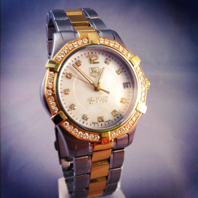 Tag Heuer WAF1450.BB0825 Aquaracer Diamond Dial and Bezel 27 mm - фото 10