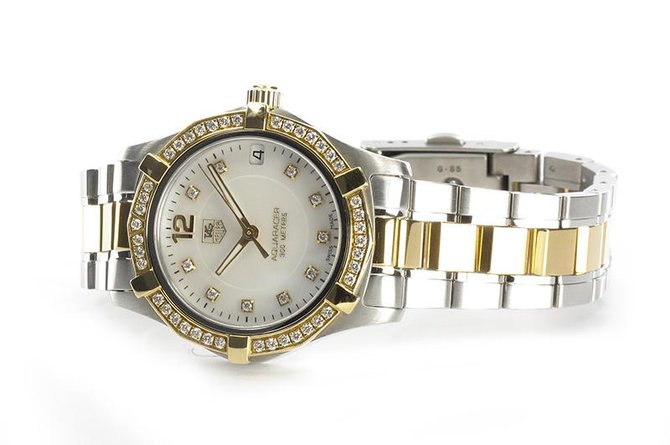 Tag Heuer WAF1350.BB0820 Aquaracer Diamond Dial and Bezel 32 mm  - фото 3