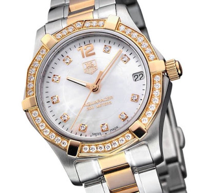Tag Heuer WAF1350.BB0820 Aquaracer Diamond Dial and Bezel 32 mm  - фото 6