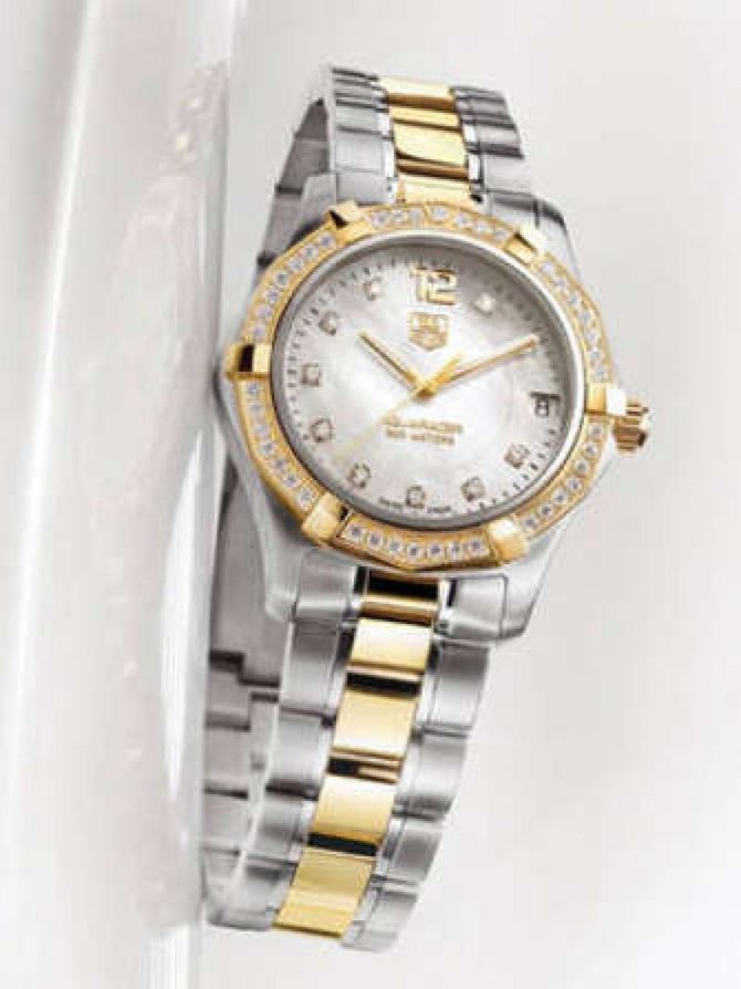 Tag Heuer WAF1350.BB0820 Aquaracer Diamond Dial and Bezel 32 mm  - фото 8
