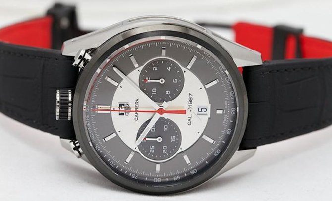 Tag Heuer CAR2C11.FC6327 Carrera Calibre 1887 Jack Heuer Chronograph 45 mm limited edition - фото 8