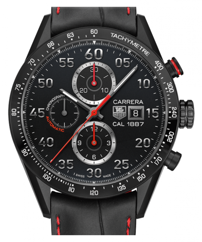 Tag Heuer CAR2A80 FC6237 Carrera Calibre 1887 Titanium Racing Chronograph - фото 1