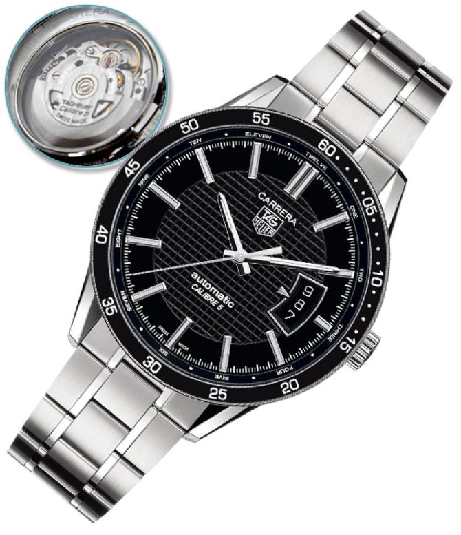 Tag Heuer WV211M.BA0787 Carrera Calibre 5 Automatic 39 mm - фото 4