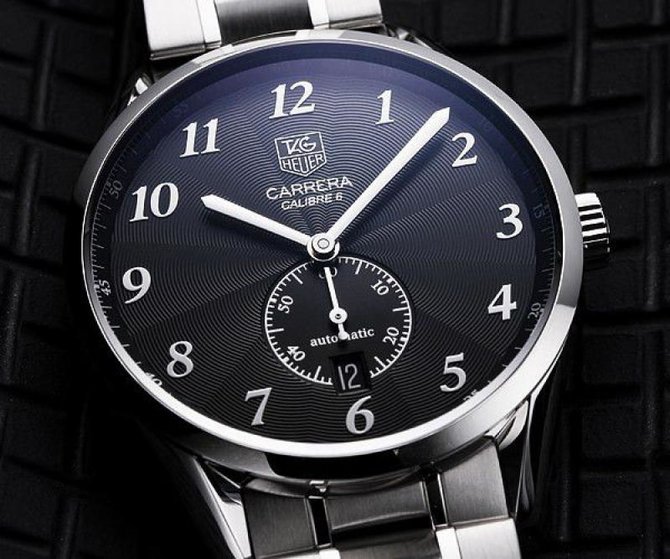 Tag Heuer WAS2110.BA0732 Carrera  Calibre 6 Heritage Automatic Watch 39 mm - фото 5