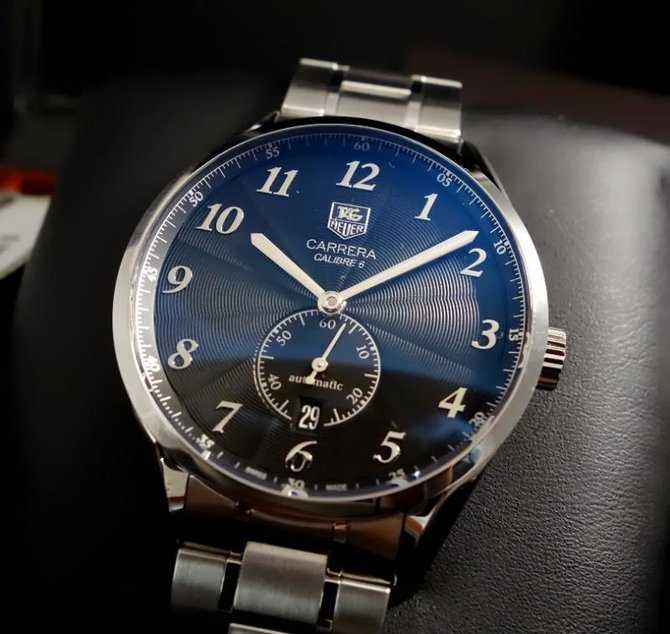 Tag Heuer WAS2110.BA0732 Carrera  Calibre 6 Heritage Automatic Watch 39 mm - фото 9