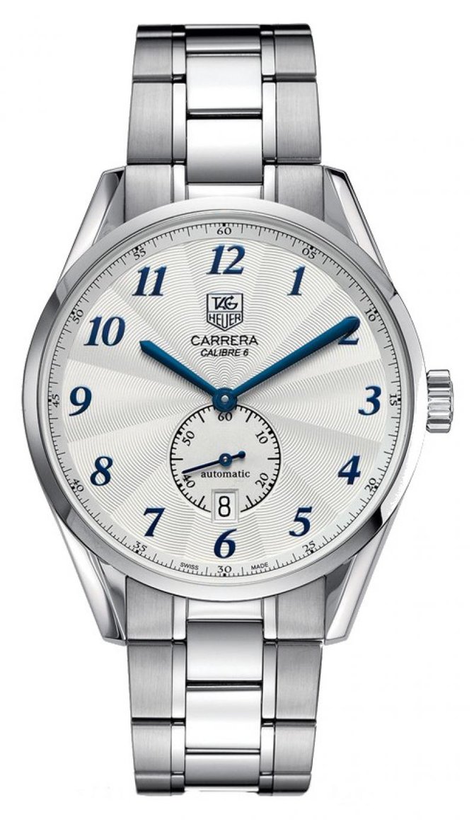 Tag Heuer WAS2111.BA0732 Carrera Calibre 6 Heritage Automatic Watch 39 mm - фото 1