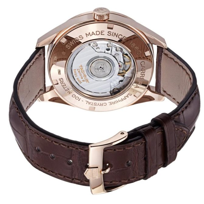 Tag Heuer WAS2140.FC8176 Carrera Calibre 6 Heritage Automatic Watch 39 mm - фото 7