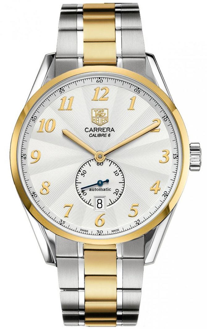 Tag Heuer WAS2150.BD0733 Carrera Calibre 6 Heritage Automatic Watch 39 mm - фото 1