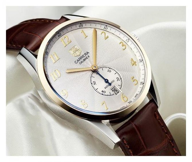 Tag Heuer WAS2150.FC6181 Carrera Calibre 6 Heritage Automatic Watch 39 mm - фото 5
