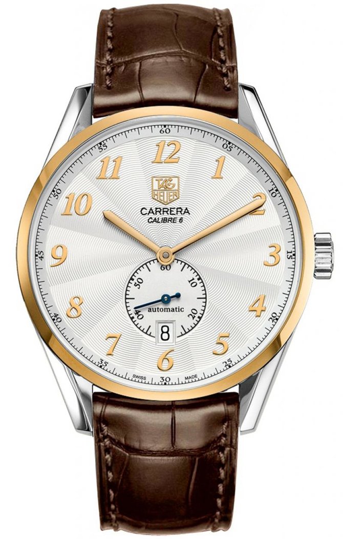 Tag Heuer WAS2150.FC6181 Carrera Calibre 6 Heritage Automatic Watch 39 mm - фото 1